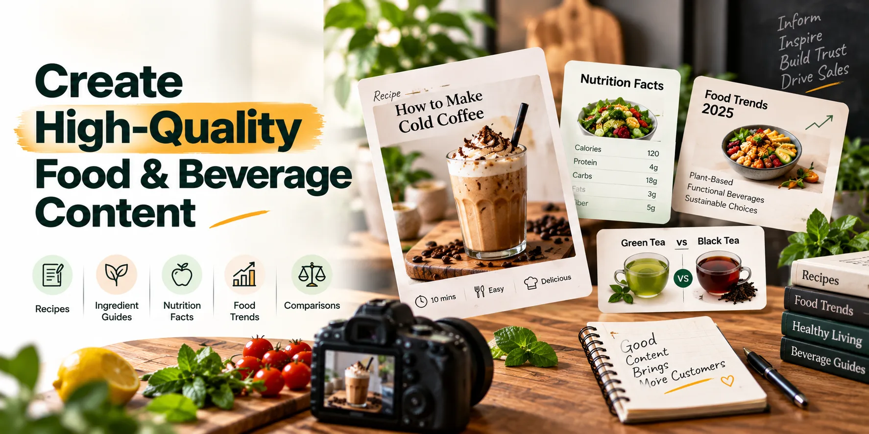 Create High-Quality Food & Beverage Content